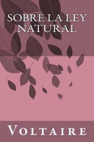 Cover of Sobre la ley natural