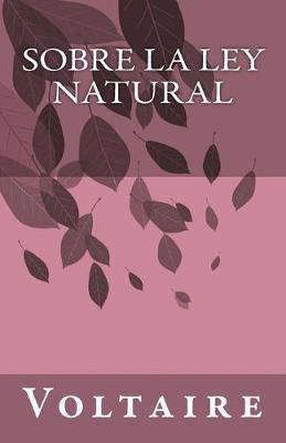 Book cover for Sobre la ley natural