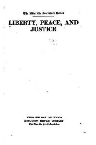 Cover of Liberty, peace, and justice