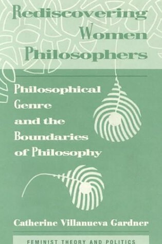 Cover of Rediscovering Women Philosophers