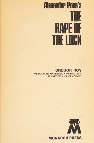 Cover of Alexander Pope's "the Rape of the Lock"