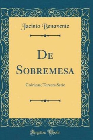 Cover of de Sobremesa