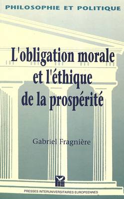 Book cover for Obligation Morale Et Ethique