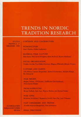 Book cover for Trends in Nordic Tradition Research