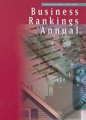 Book cover for Business Rankings Annual Cumulatiive Index