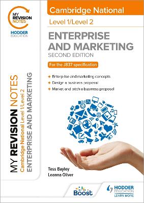 Book cover for My Revision Notes: Level 1/Level 2 Cambridge National in Enterprise & Marketing: Second Edition