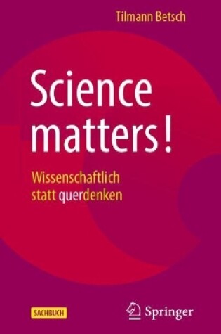 Cover of Science matters!