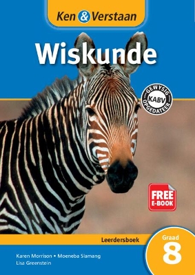 Cover of Ken & Verstaan Wiskunde Leerdersboek Graad 8 Afrikaans