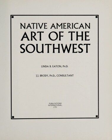 Book cover for Native American Art of the Southwest