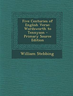 Book cover for Five Centuries of English Verse