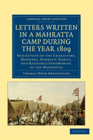 Cover of Letters Written in a Mahratta Camp During the Year 1809