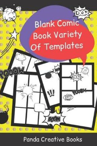 Cover of Blank Comic Book Variety Of Templates