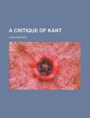 Book cover for A Critique of Kant