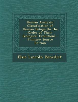 Book cover for Human Analysis