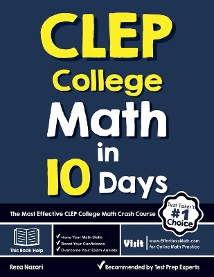 Book cover for CLEP College Math in 10 Days
