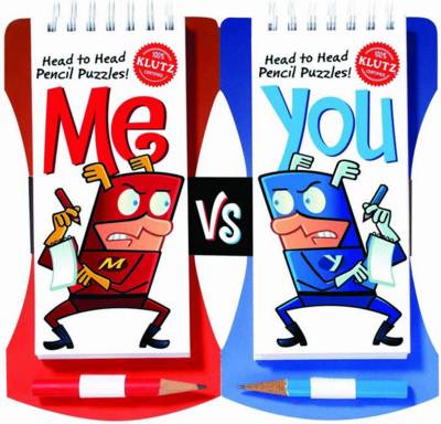 Book cover for Head to Head Pencil Puzzles! Me vs You (Klutz)