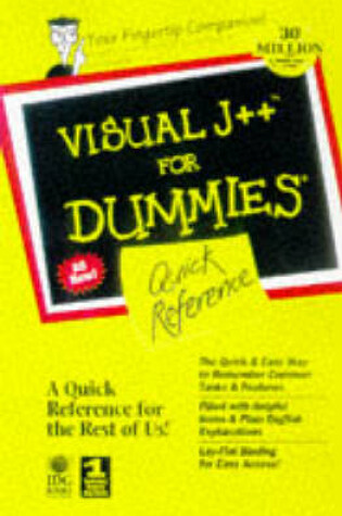 Cover of Visual J++ for Dummies Quick Reference