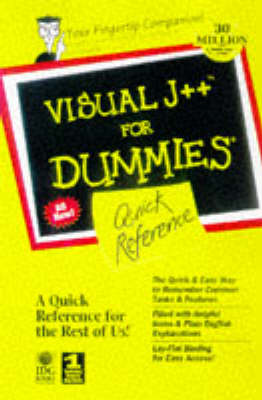 Book cover for Visual J++ for Dummies Quick Reference