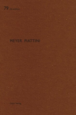 Cover of Meyer Piattini