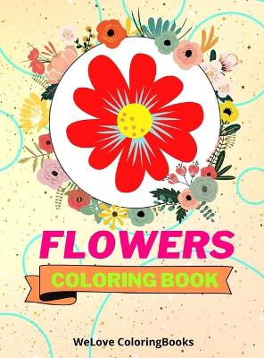 Book cover for Flowers Coloring Book