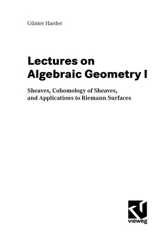 Cover of Lectures on Algebraic Geometry, 1