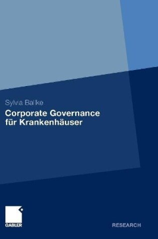 Cover of Corporate Governance für Krankenhäuser