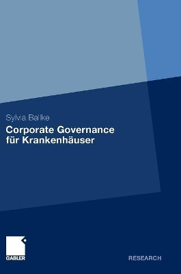 Book cover for Corporate Governance für Krankenhäuser