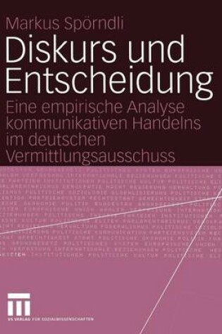 Cover of Diskurs und Entscheidung
