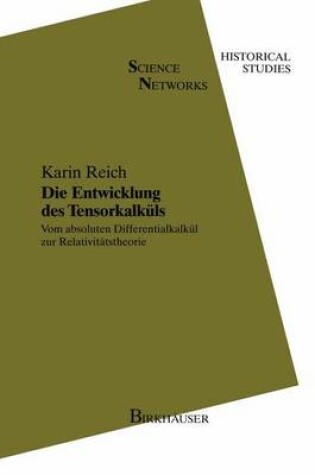 Cover of Die Entwicklung Des Tensorkalkuls