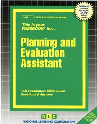 Book cover for Planning and Evaluation Assistant