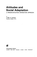 Book cover for Attitudes and Social Adaptation