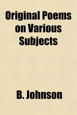 Book cover for Original Poems on Various Subjects