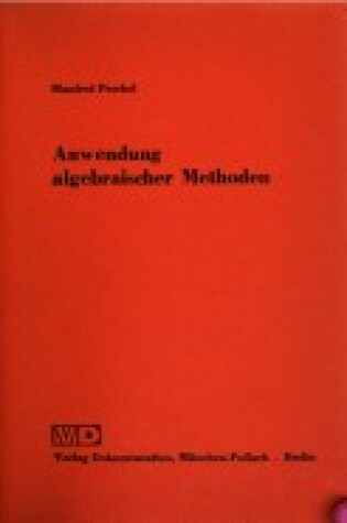 Cover of Anwendung Algebraischer Methoden