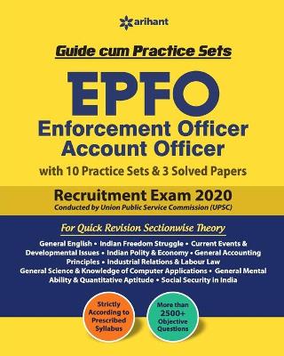 Book cover for Epfo (Enforcement Offier) Account Officer Guide Cum Practice Sets 2020