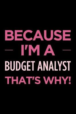 Book cover for Because I'm a Budget Analyst That's Why