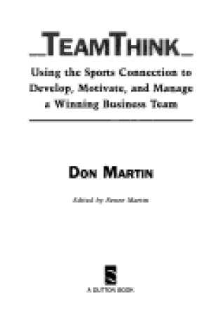 Cover of Martin Don : Teamthink (HB)