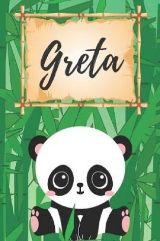 Cover of personalisiertes Notizbuch Panda / Malbuch / Kritzelbuch / Tagebuch / Journal / Notizheft / DIN A5 / Geschenke Greta