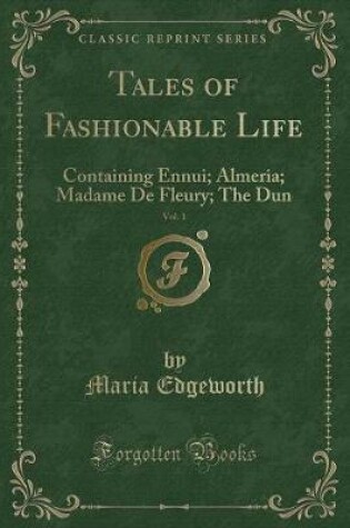 Cover of Tales of Fashionable Life, Vol. 1