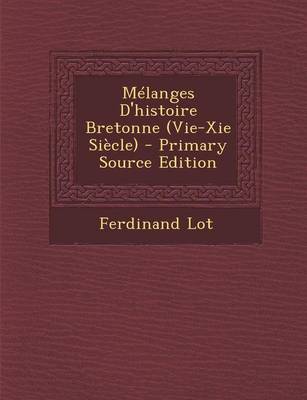 Book cover for Melanges D'Histoire Bretonne (Vie-XIE Siecle)