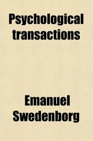 Cover of Psychological Transactions