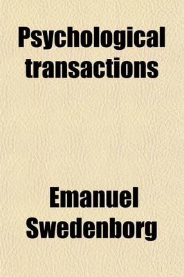 Book cover for Psychological Transactions