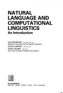 Cover of Natural Language and Computational Linguistics