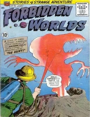 Book cover for Forbidden Worlds Number 79 Horror Comic Book