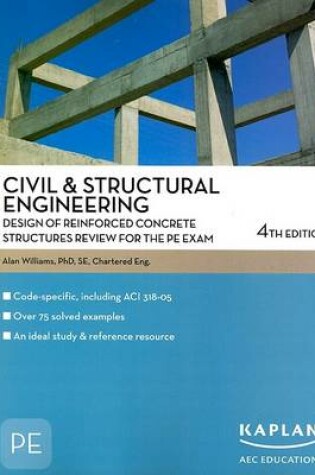 Cover of Civil and Structural Engineering Design of Reinforced Concrete Structures Review for the PE Exam