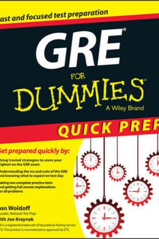 Cover of GRE For Dummies Quick Prep
