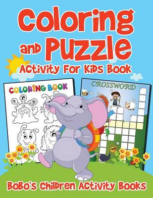 Book cover for Coloring and Puzzle Activity for Kids Book