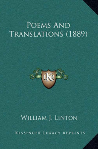 Cover of Poems and Translations (1889)