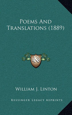 Book cover for Poems and Translations (1889)