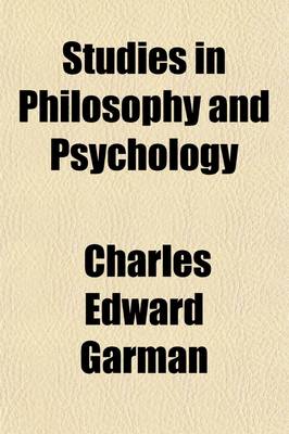 Book cover for Studies in Philosophy and Psychology
