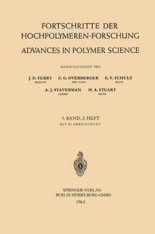 Cover of Advances in Polymer Science 3/2